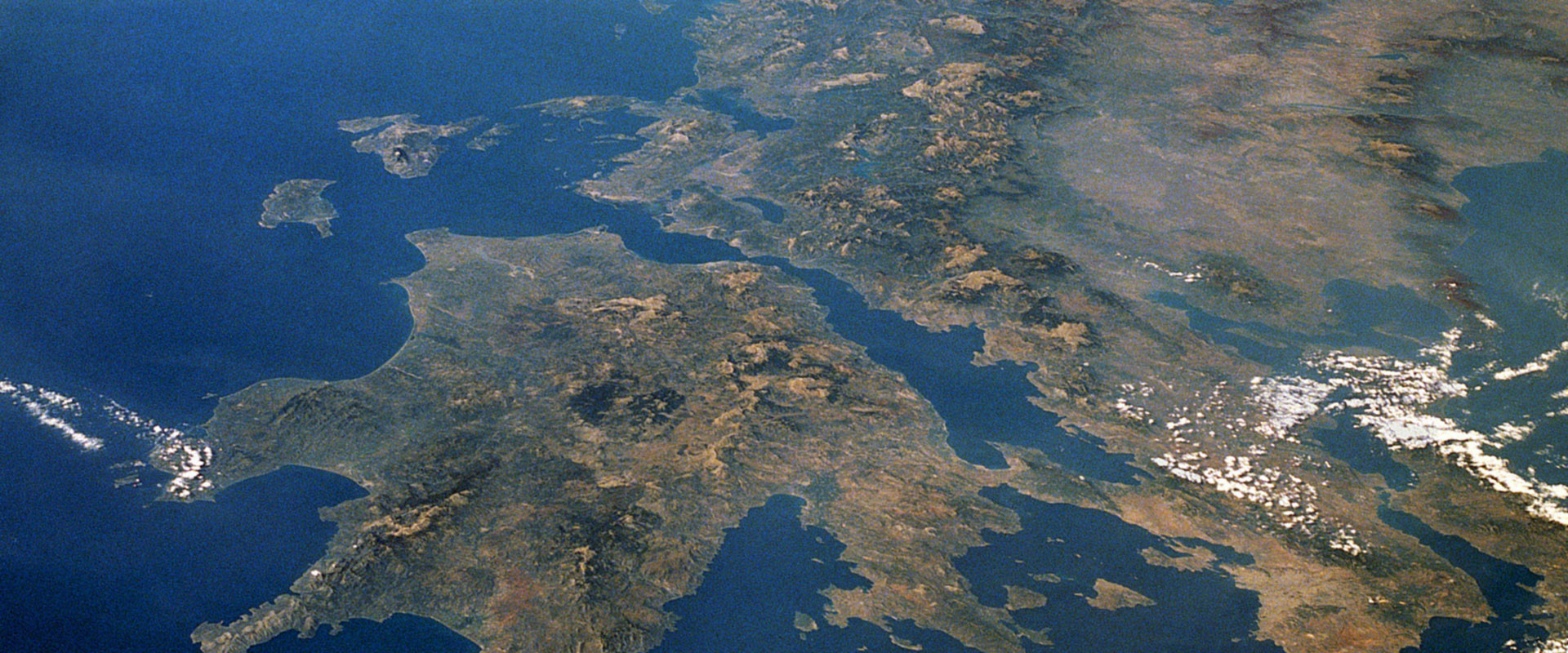 greece from space